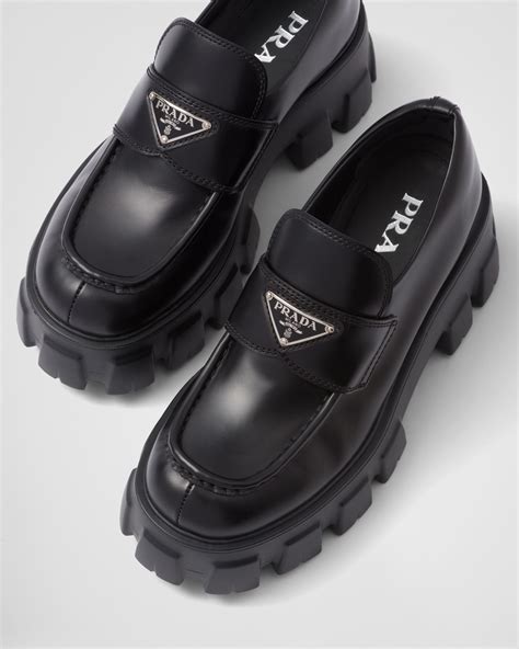 loafers uomo prada|prada monolith loafers women's.